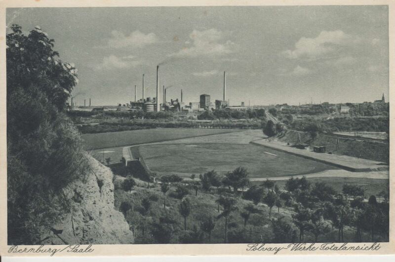 Ansichtskarte Solvay-Werke Totalansicht