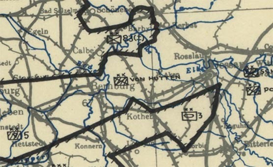 Situation und Einheiten am 16.04.1945