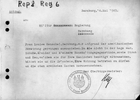 Gesuch von L. Henschel an Militärregierung